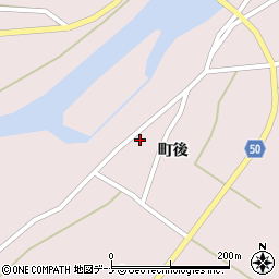 秋田県仙北市角館町広久内町後周辺の地図