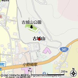 秋田県仙北市角館町古城山周辺の地図