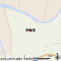 秋田県大仙市協和上淀川西町後周辺の地図