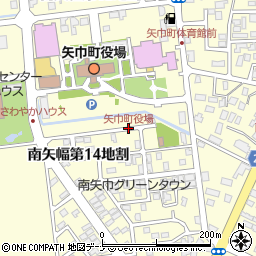 矢巾町役場周辺の地図