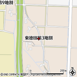 岩手県矢巾町（紫波郡）東徳田（第３地割）周辺の地図