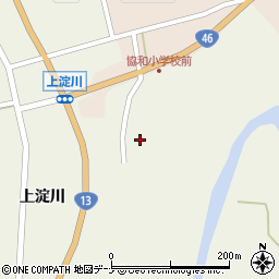 秋田県大仙市協和上淀川東町後周辺の地図