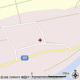 秋田県仙北市角館町広久内（上中川原）周辺の地図