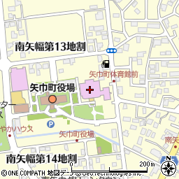 矢巾町民総合体育館周辺の地図