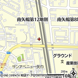 岩手県紫波郡矢巾町南矢幅第１２地割7-6周辺の地図