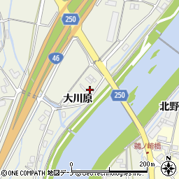 秋田県仙北市角館町小勝田大川原周辺の地図