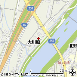 秋田県仙北市角館町小勝田（大川原）周辺の地図