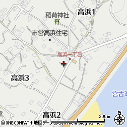 高浜簡易郵便局周辺の地図