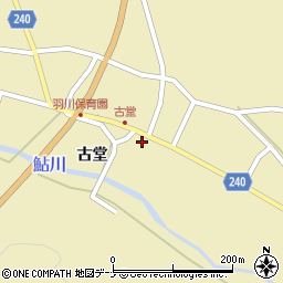 秋田県秋田市下浜羽川古堂周辺の地図