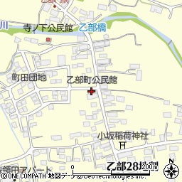 乙部町公民館周辺の地図