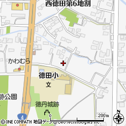 西徳田公民館周辺の地図