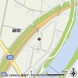 秋田県仙北市角館町小勝田前田周辺の地図