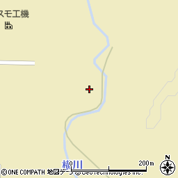 秋田県秋田市下浜羽川（隠里）周辺の地図