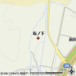 秋田県仙北市角館町小勝田坂ノ下周辺の地図