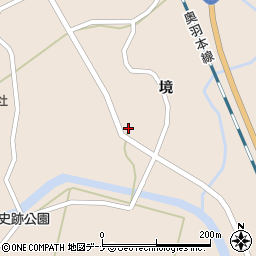 秋田県大仙市協和境境61周辺の地図