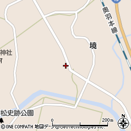 秋田県大仙市協和境境52周辺の地図