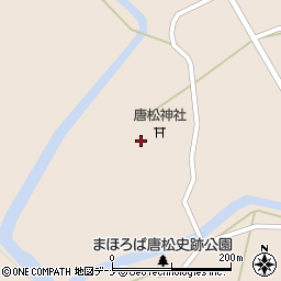 秋田県大仙市協和境（下台）周辺の地図