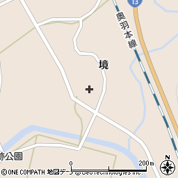 秋田県大仙市協和境境63周辺の地図