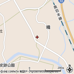 秋田県大仙市協和境境62周辺の地図