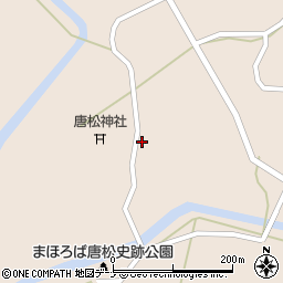 秋田県大仙市協和境境74周辺の地図