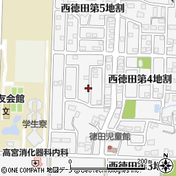 岩手県矢巾町（紫波郡）西徳田周辺の地図