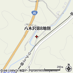 岩手県宮古市八木沢第８地割3周辺の地図