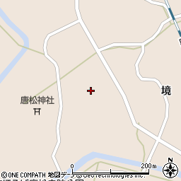 秋田県大仙市協和境境33周辺の地図