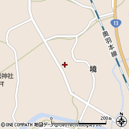 秋田県大仙市協和境境75周辺の地図