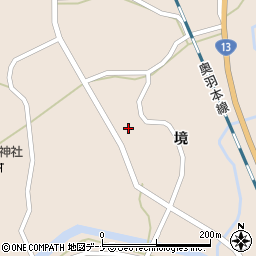 秋田県大仙市協和境境73周辺の地図