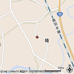 秋田県大仙市協和境境72-4周辺の地図