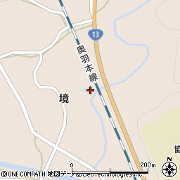 秋田県大仙市協和境岩坂下周辺の地図