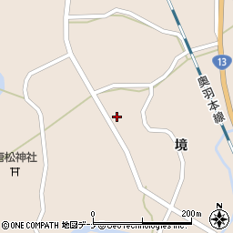 秋田県大仙市協和境境83周辺の地図