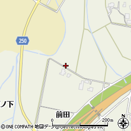 秋田県仙北市角館町小勝田後田16周辺の地図