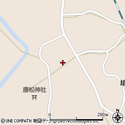 秋田県大仙市協和境境27周辺の地図
