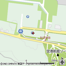 秋田空港第２駐車場周辺の地図