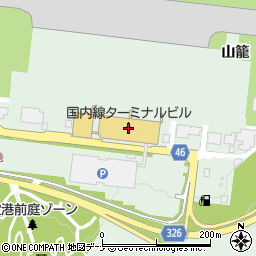 秋田空港総合案内所周辺の地図