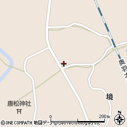 秋田県大仙市協和境境103周辺の地図