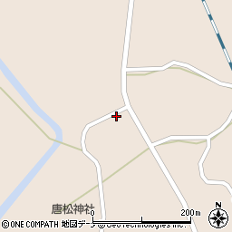 秋田県大仙市協和境境22周辺の地図