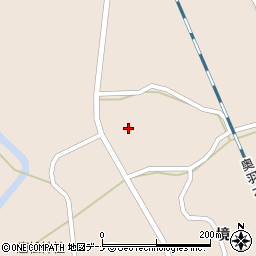 秋田県大仙市協和境境112周辺の地図