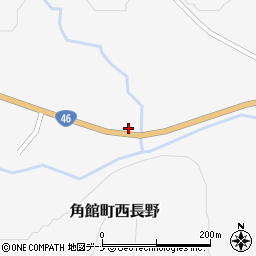 秋田県仙北市角館町西長野上野115周辺の地図