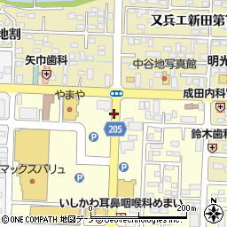 矢幅駅口周辺の地図
