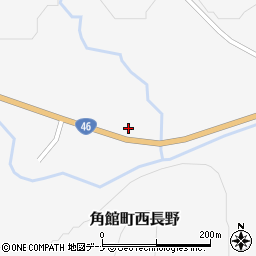 秋田県仙北市角館町西長野上野113周辺の地図