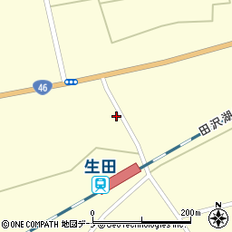 秋田県仙北市田沢湖神代街道南34-3周辺の地図