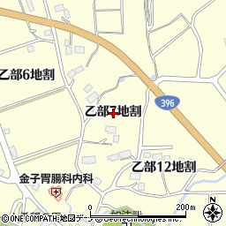 岩手県盛岡市乙部７地割周辺の地図