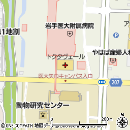 北日本銀行岩手医大トクタヴェール ＡＴＭ周辺の地図