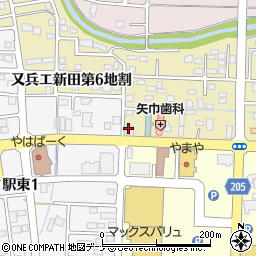 株式会社矢巾タクシー　矢巾営業所周辺の地図