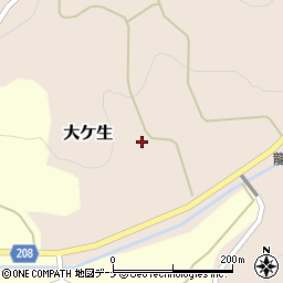 岩手県盛岡市大ケ生２４地割周辺の地図