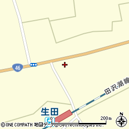 秋田県仙北市田沢湖神代街道南32-6周辺の地図