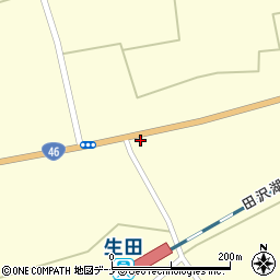 秋田県仙北市田沢湖神代街道南32周辺の地図