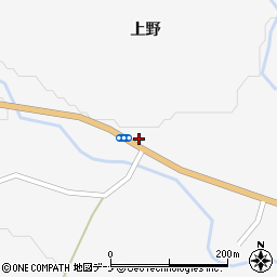 秋田県仙北市角館町西長野上野34周辺の地図